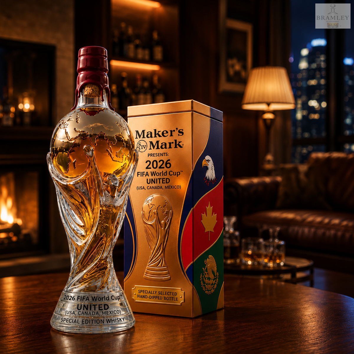 2026 World Cup Trophy Whisky Decanter