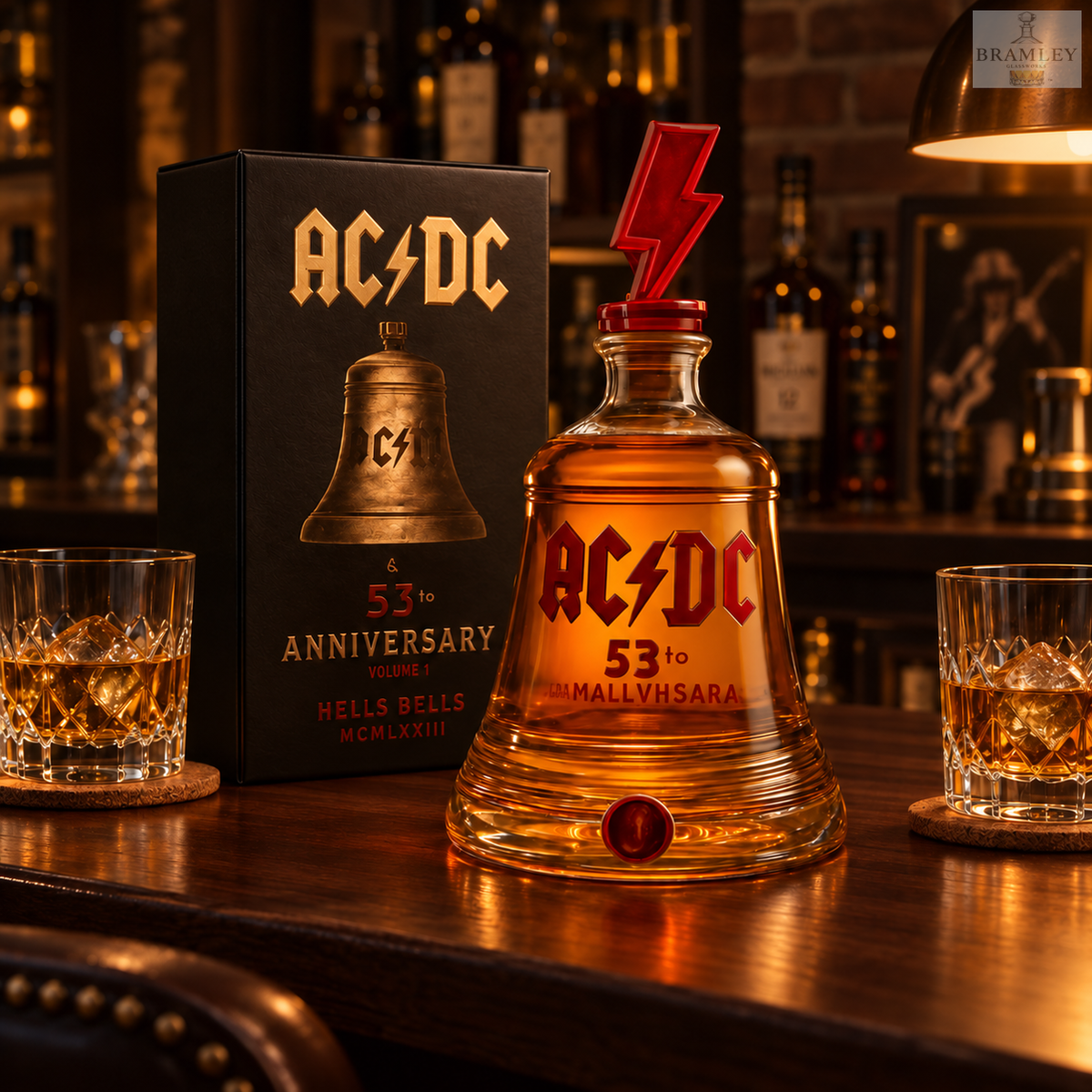AC/DC Hells Bells Whisky Decanter