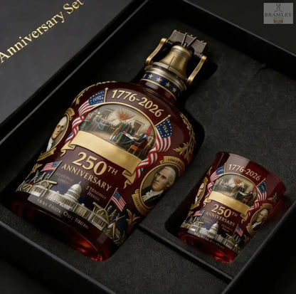 America 250th Anniversary Whisky Decanter & Glass Set
