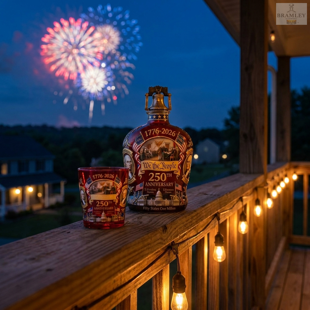 America 250th Anniversary Whisky Decanter & Glass Set