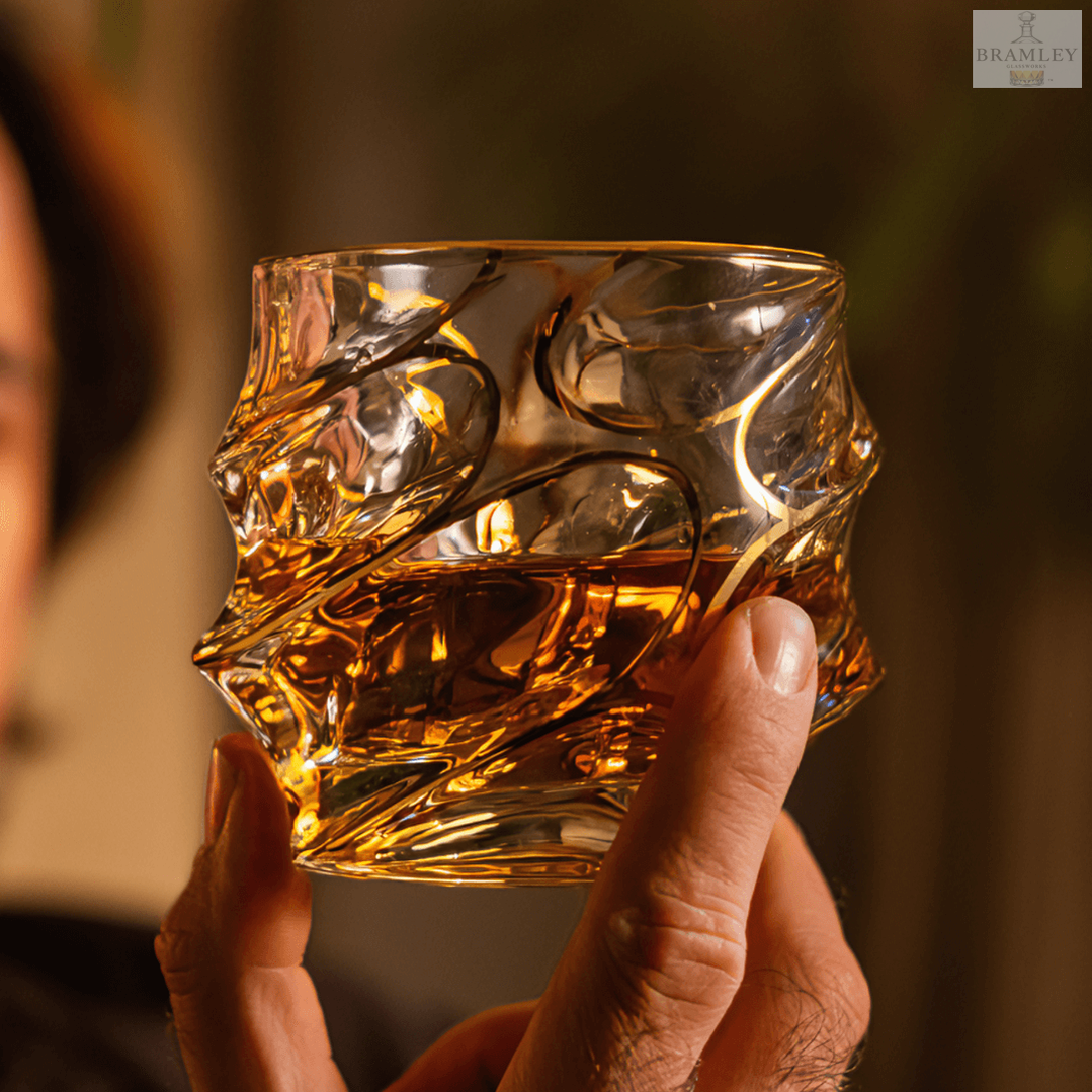 Arashi Gold Japanese Crystal Whisky Glass