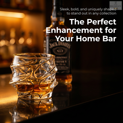 Arashi Gold Japanese Crystal Whisky Glass