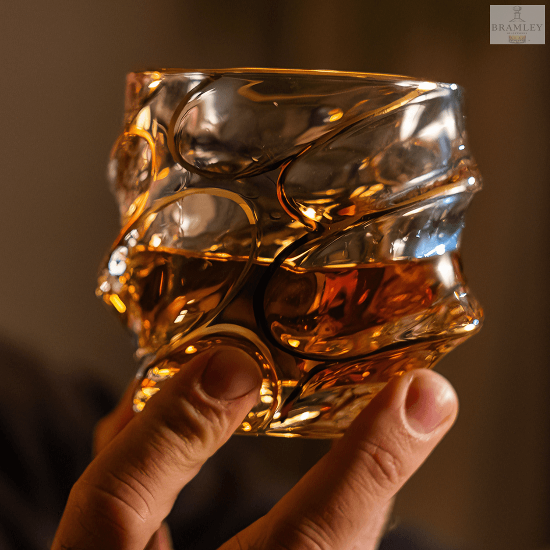 Arashi Gold Japanese Crystal Whisky Glass