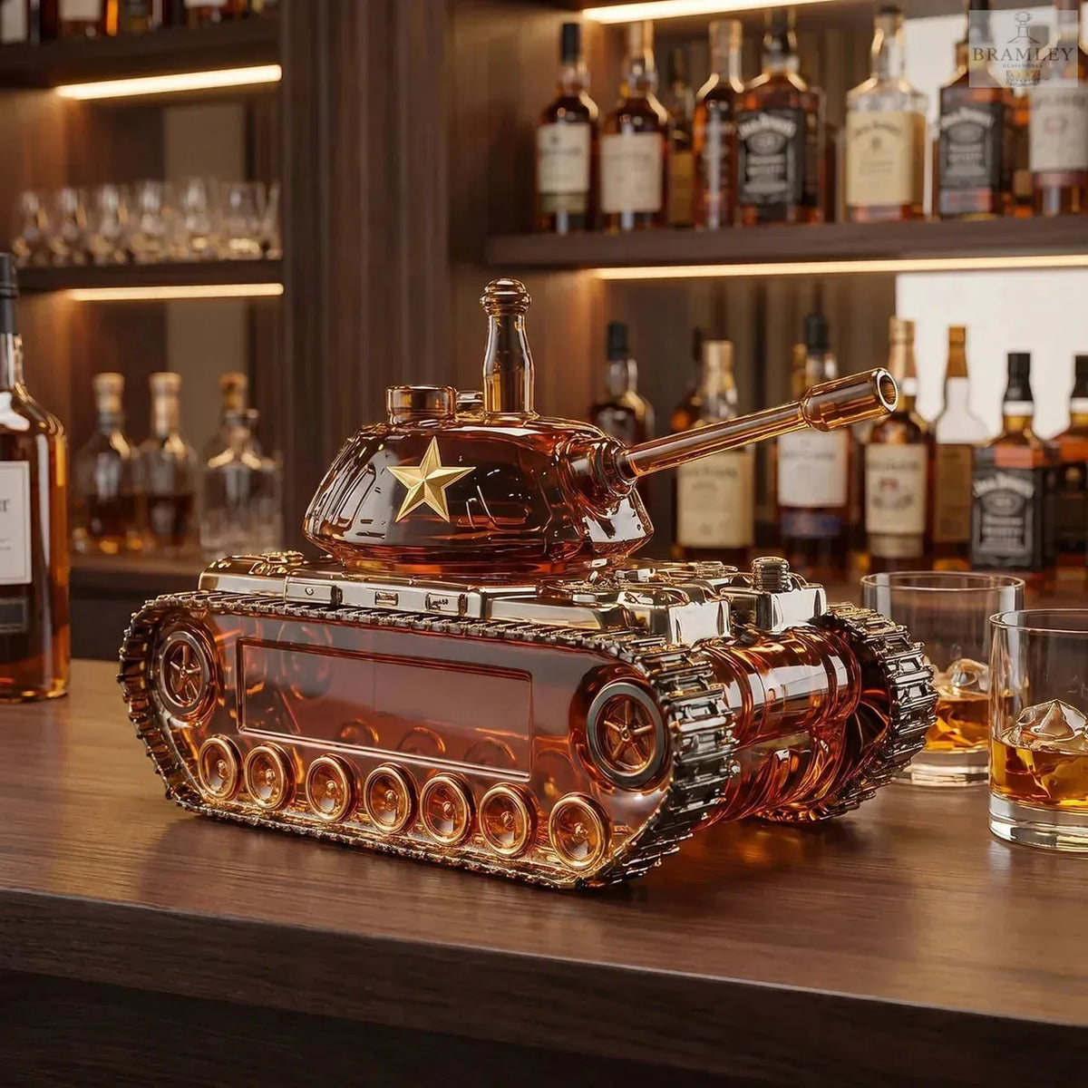 Battle Tank Whisky Decanter