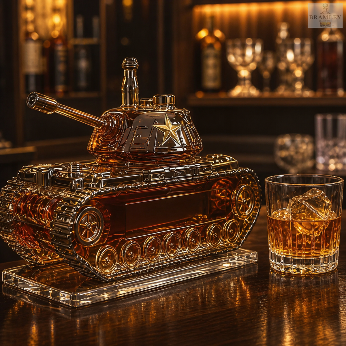 Battle Tank Whisky Decanter
