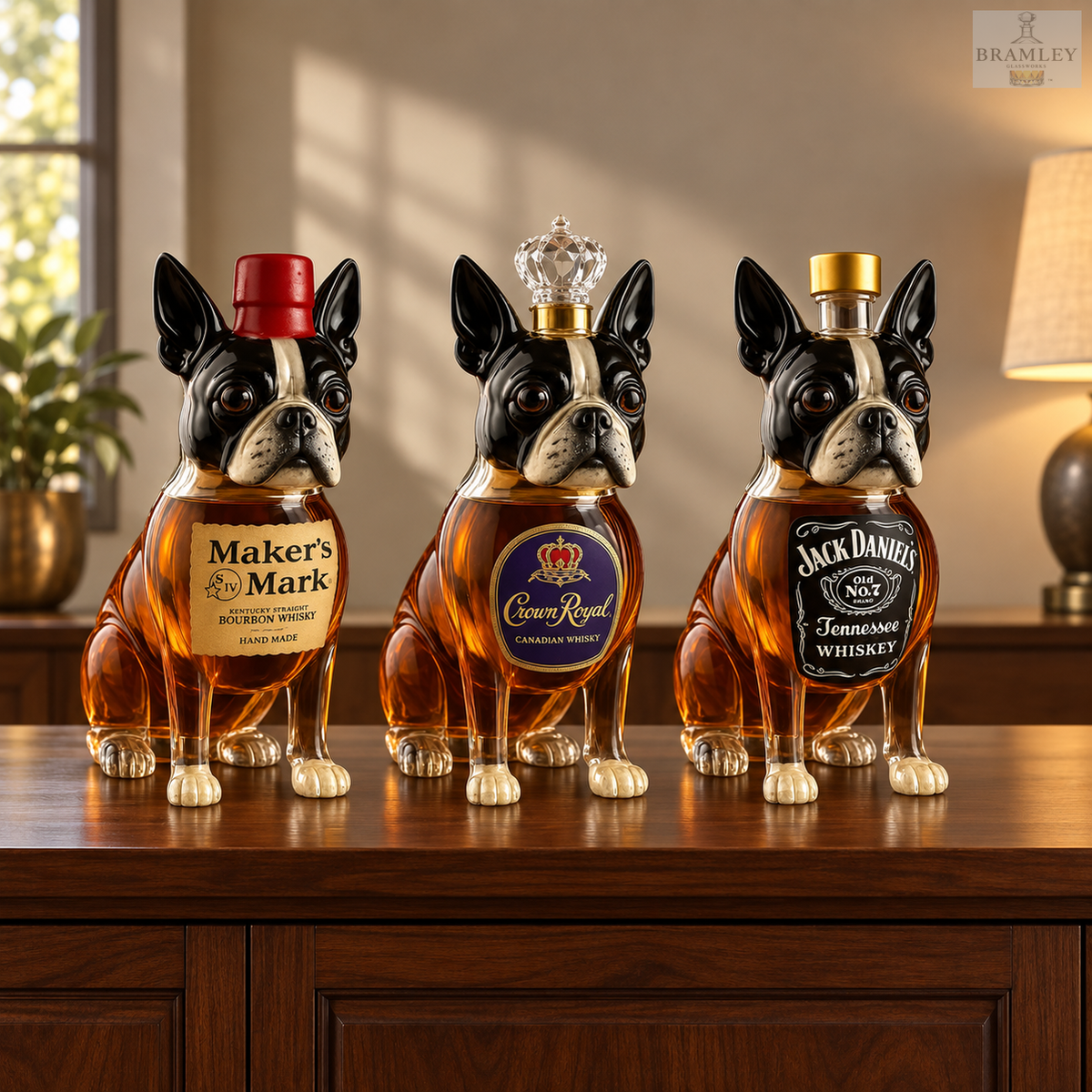Boston Terrier Whisky Decanter