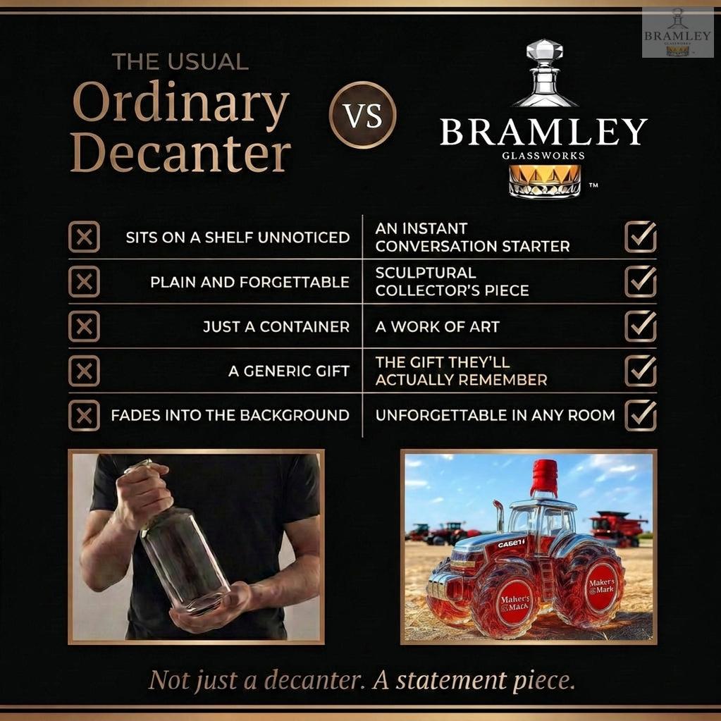 Case IH Tractor Whisky Decanter