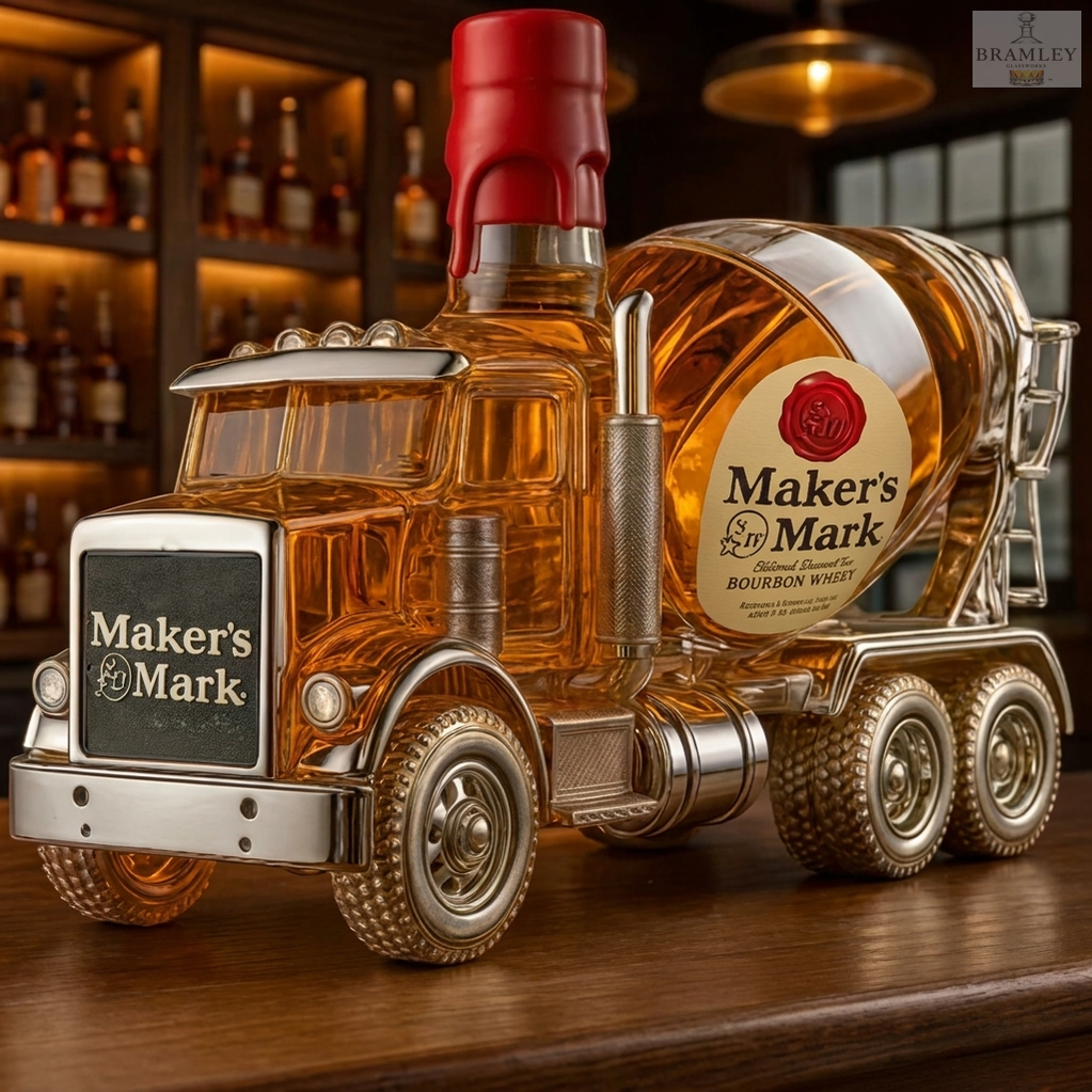 Cement Mixer Truck Whisky Decanter