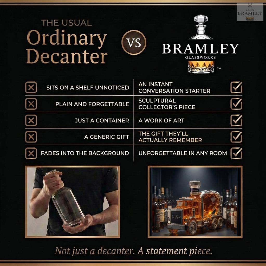 Cement Mixer Truck Whisky Decanter