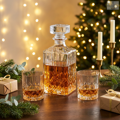Classic Whisky Decanter & Glasses Set