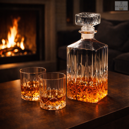 Classic Whisky Decanter & Glasses Set