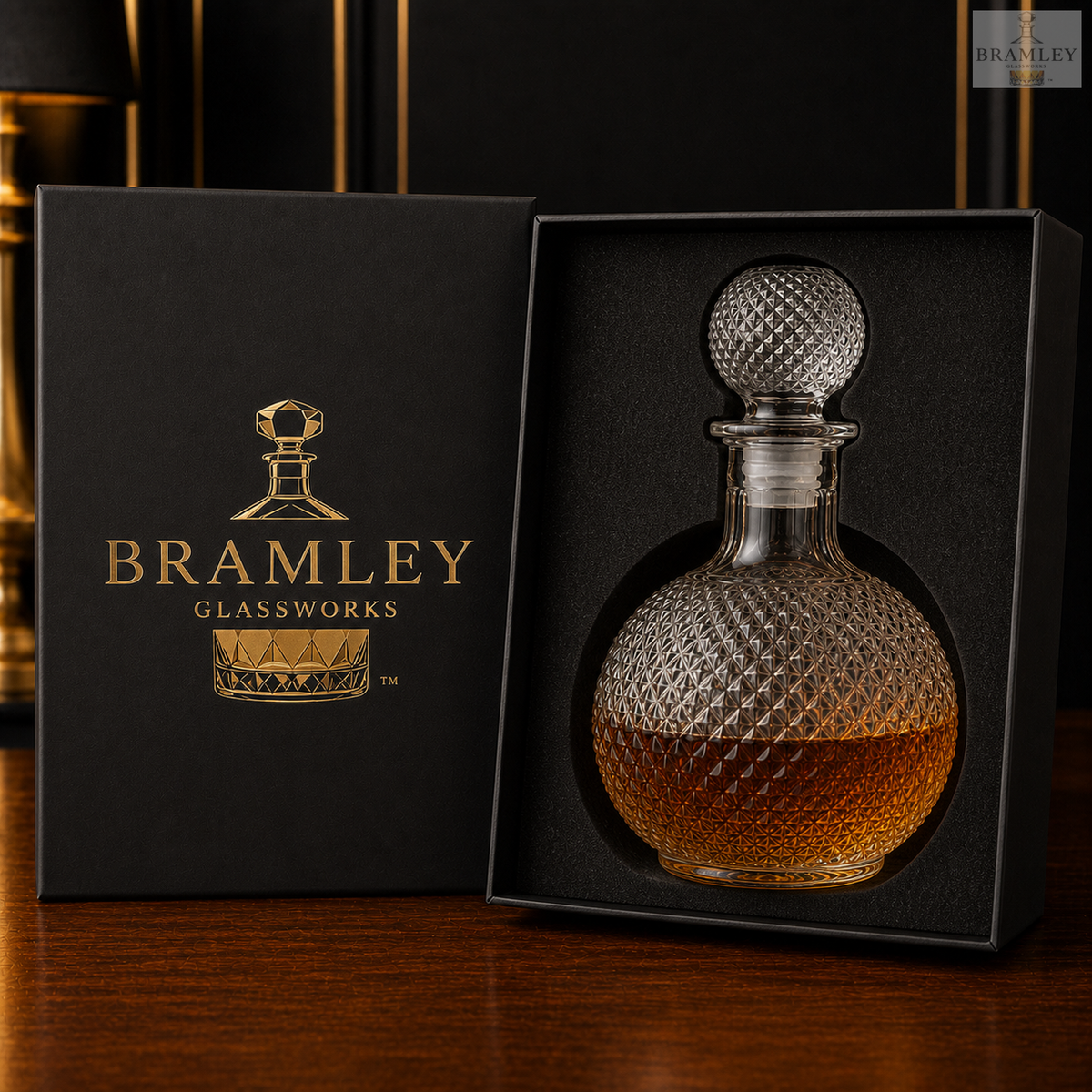 Diamond Cut Whisky Decanter