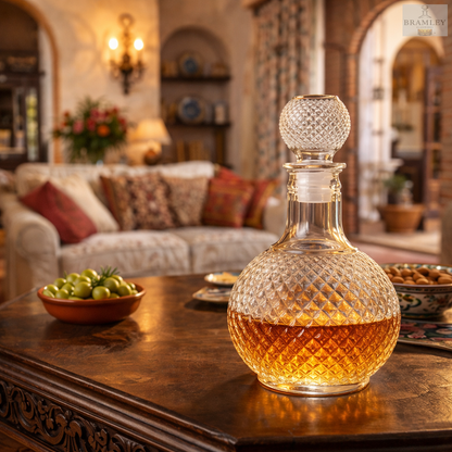 Diamond Cut Whisky Decanter