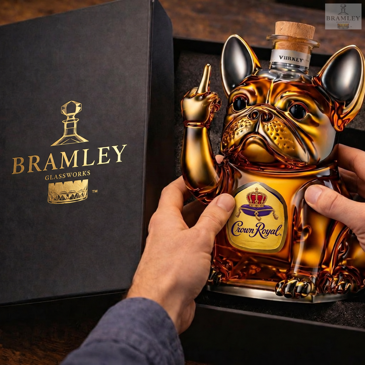 French Bulldog Whisky Decanter