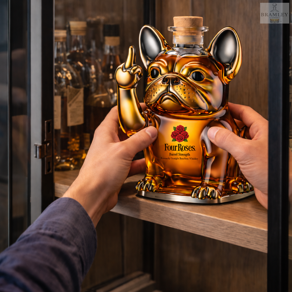 French Bulldog Whisky Decanter