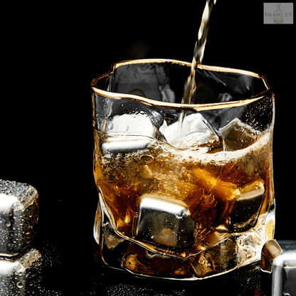 Hoshi Gold Japanese Crystal Whisky Glass