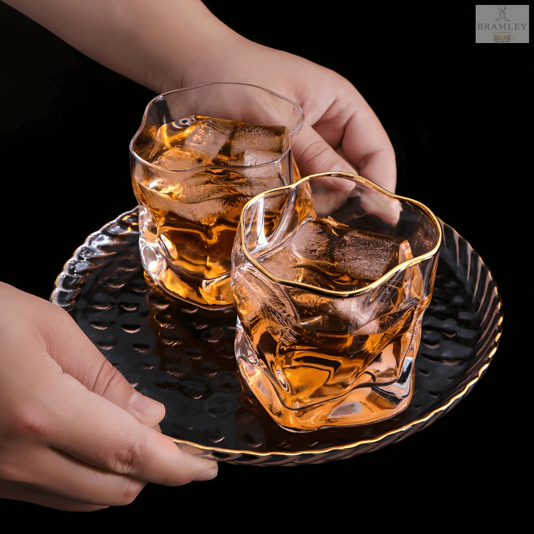 Hoshi Gold Japanese Crystal Whisky Glass