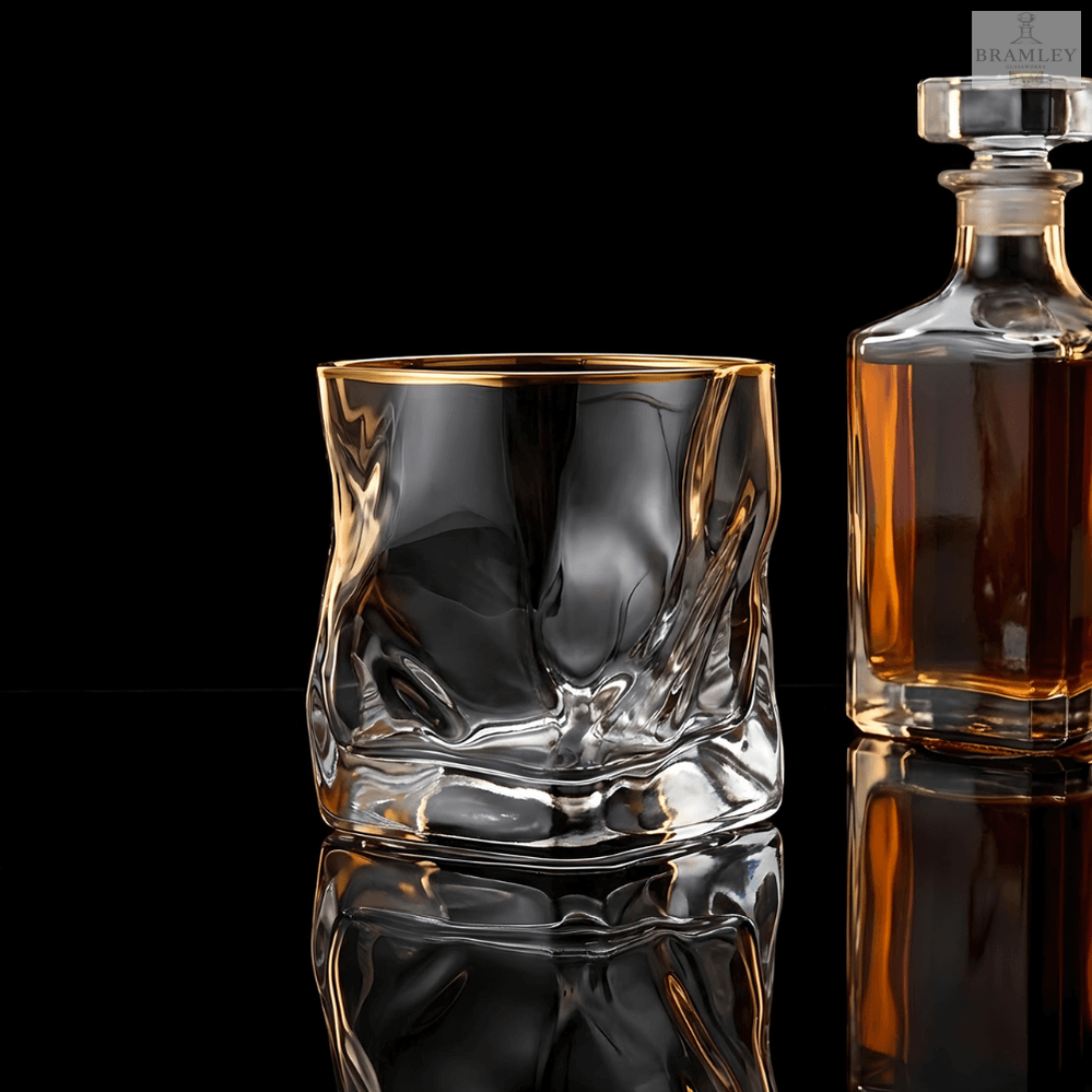 Hoshi Gold Japanese Crystal Whisky Glass