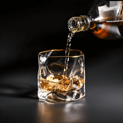 Hoshi Gold Japanese Crystal Whisky Glass