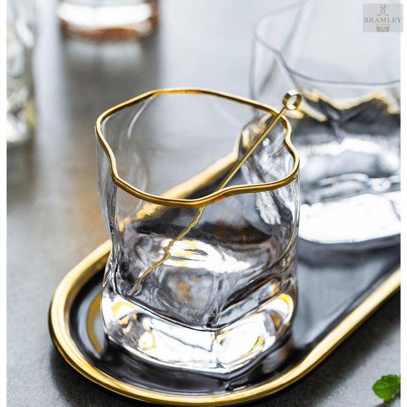 Hoshi Gold Japanese Crystal Whisky Glass