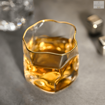 Hoshi Gold Japanese Crystal Whisky Glass