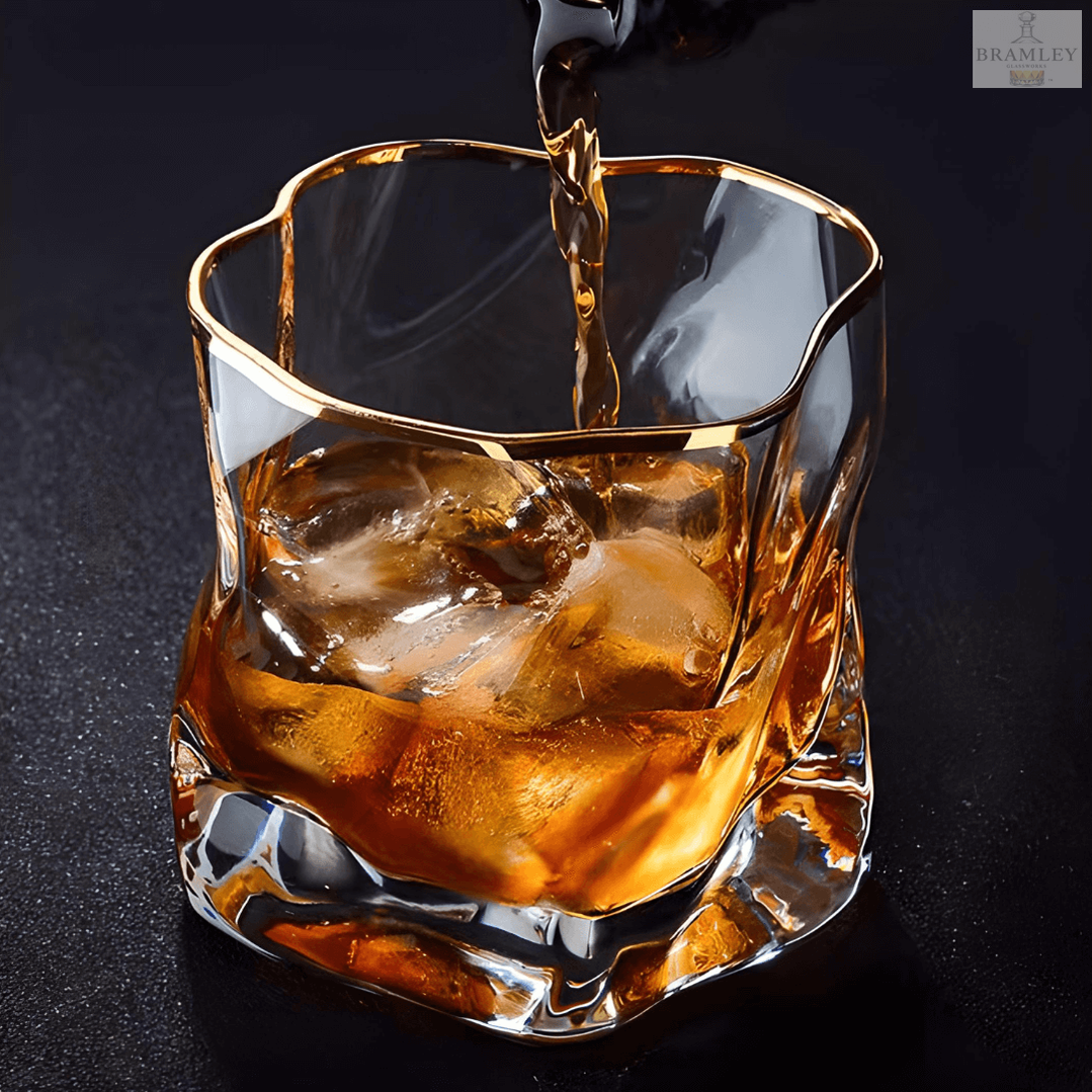 Hoshi Gold Japanese Crystal Whisky Glass