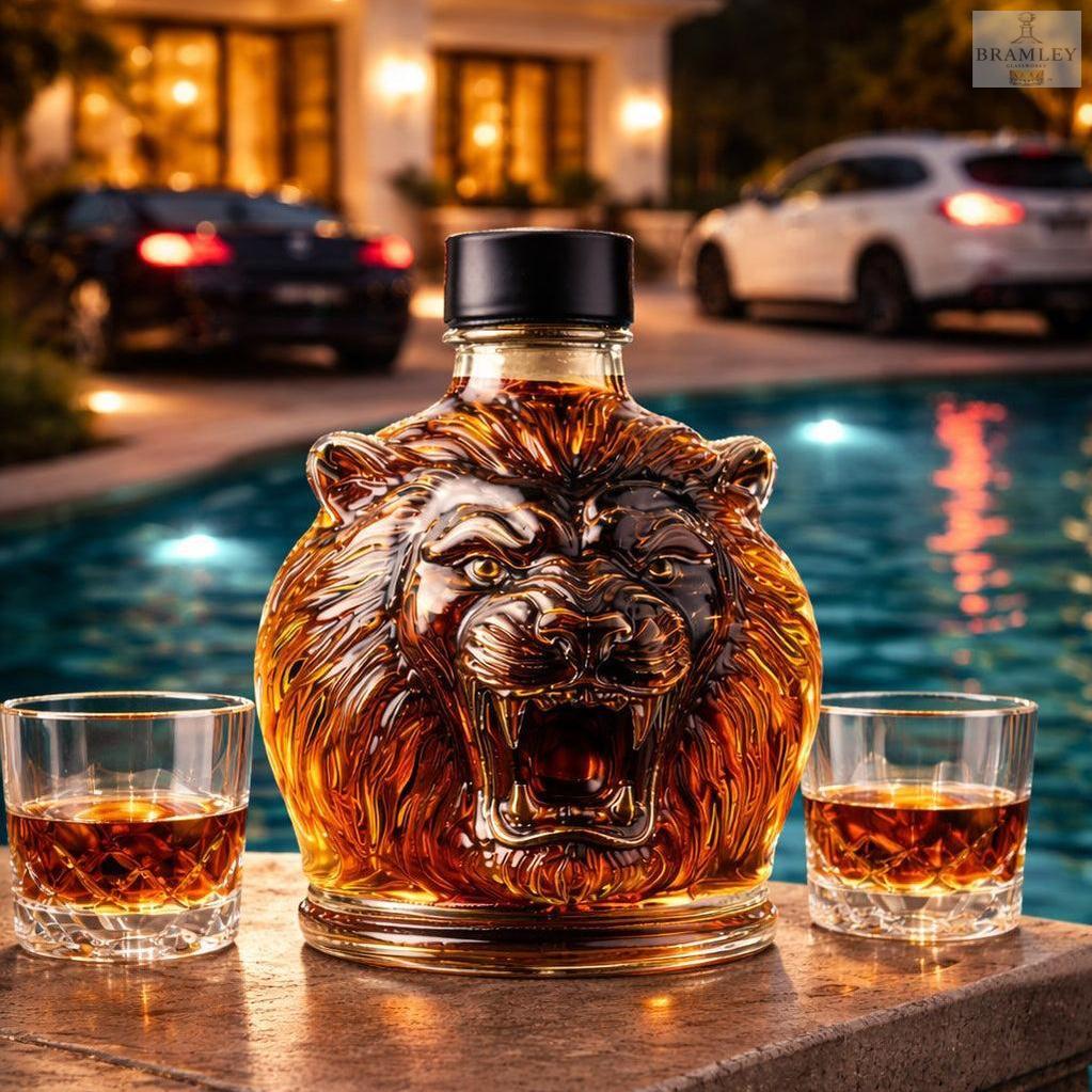 Lion Head Whisky Decanter