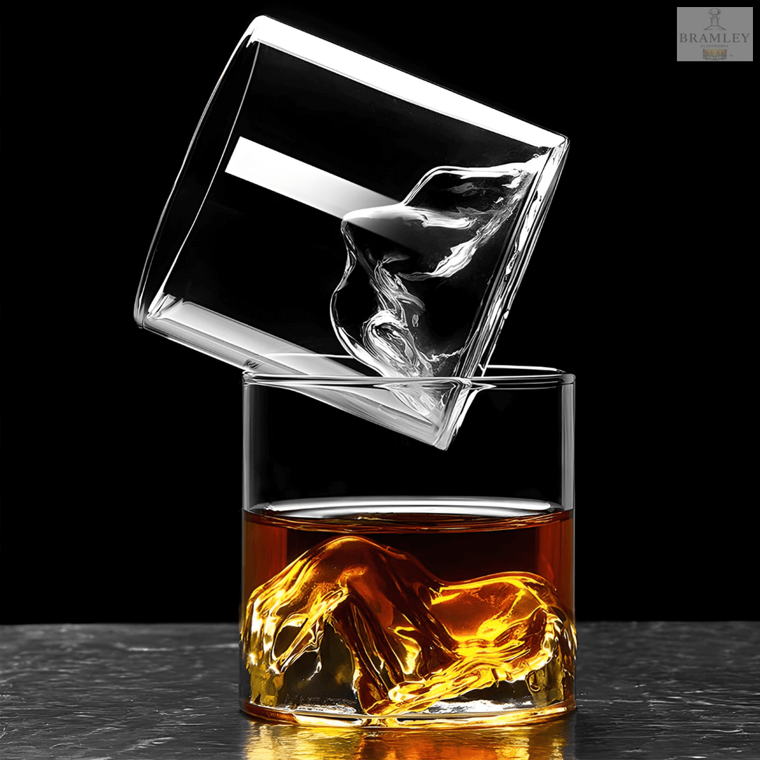 Mount Fuji Japanese Crystal Whisky Glass