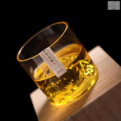 Mount Fuji Japanese Crystal Whisky Glass