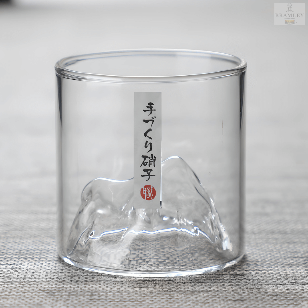 Mount Fuji Japanese Crystal Whisky Glass