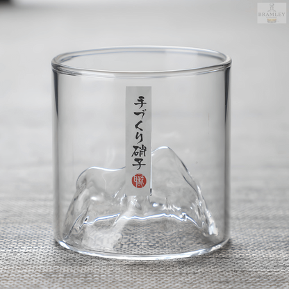 Mount Fuji Japanese Crystal Whisky Glass
