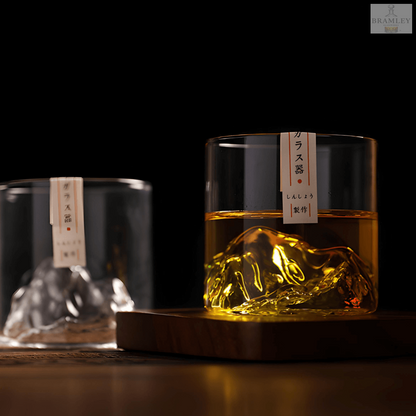 Mount Fuji Japanese Crystal Whisky Glass