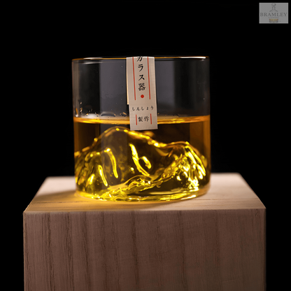 Mount Fuji Japanese Crystal Whisky Glass