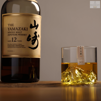 Mount Fuji Japanese Crystal Whisky Glass