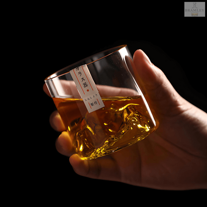 Mount Fuji Japanese Crystal Whisky Glass