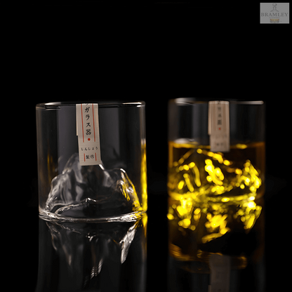 Mount Fuji Japanese Crystal Whisky Glass