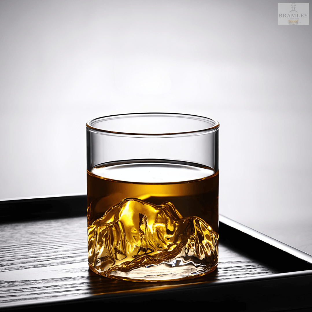 Mount Fuji Japanese Crystal Whisky Glass