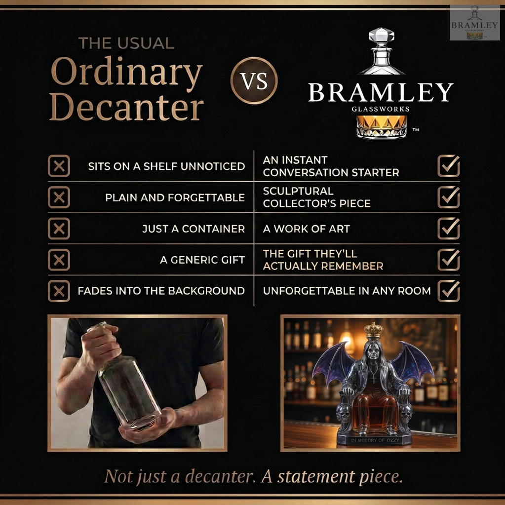 Ozzy Osbourne Throne Whisky Decanter