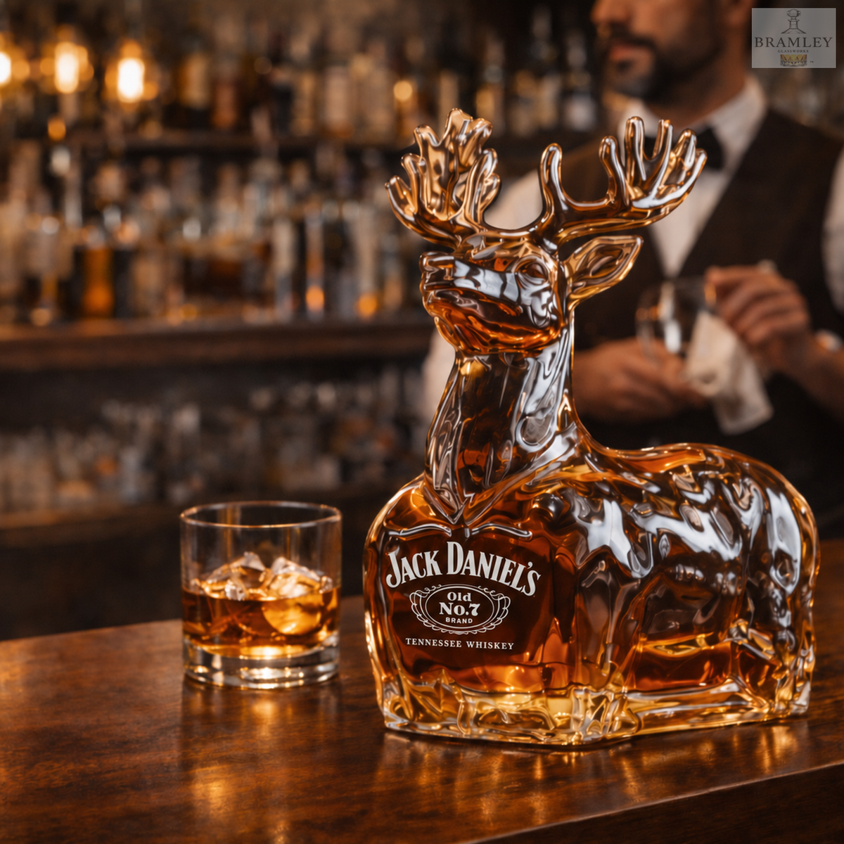 Reindeer Whisky Decanter