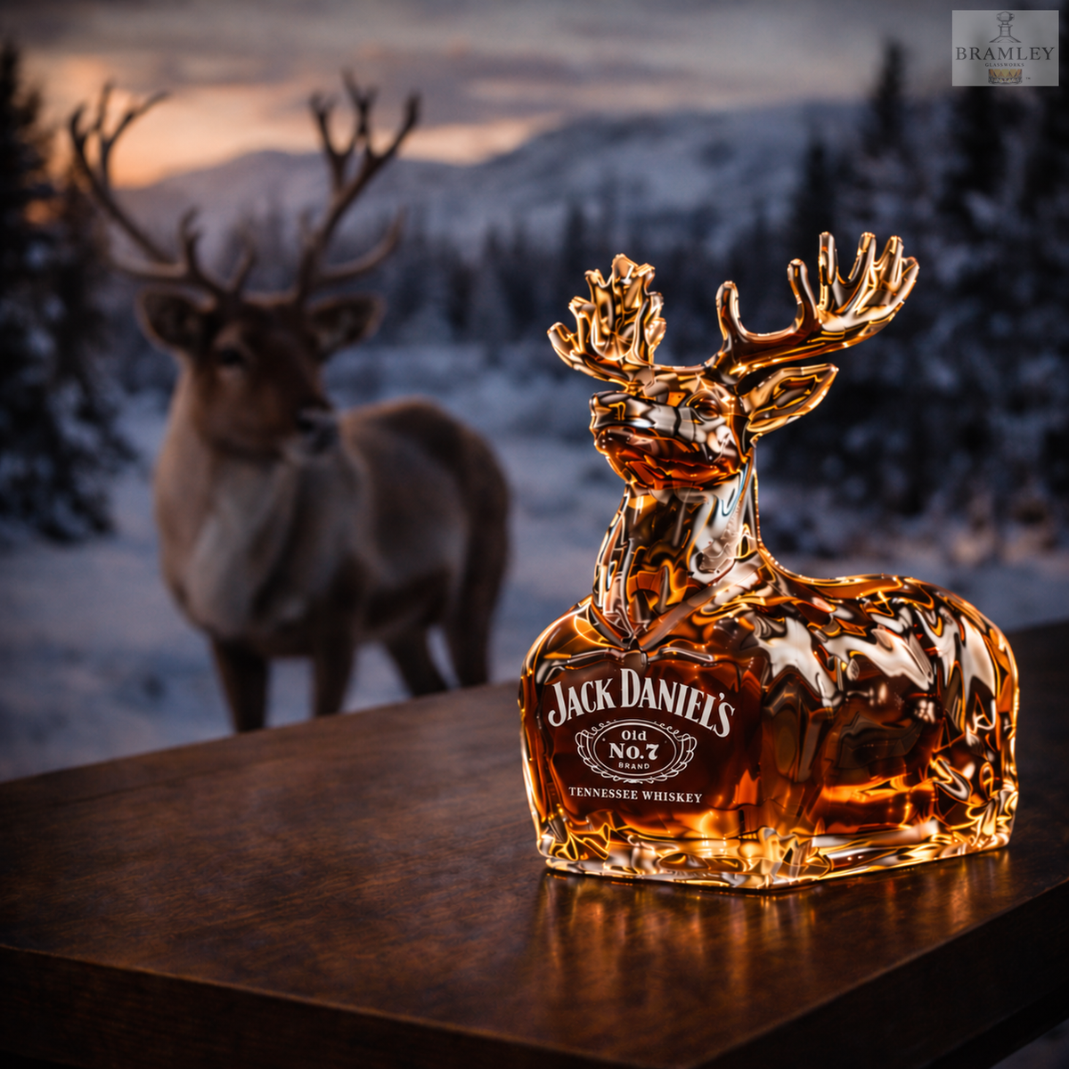 Reindeer Whisky Decanter