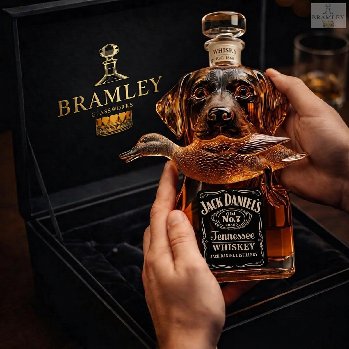 Retriever & Duck Whisky Decanter