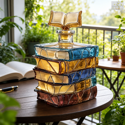 Stack of Books Whisky Decanter