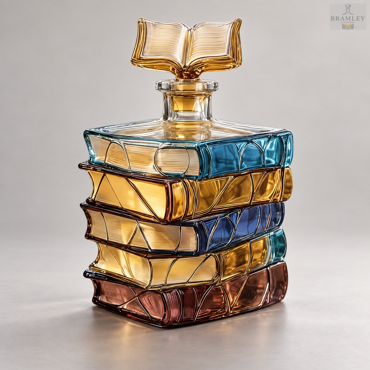 Stack of Books Whisky Decanter