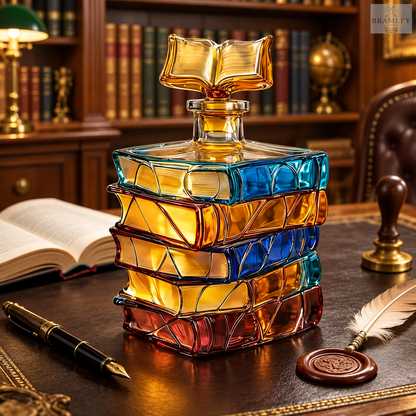Stack of Books Whisky Decanter