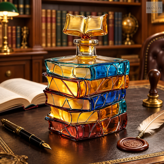 Stack of Books Whisky Decanter