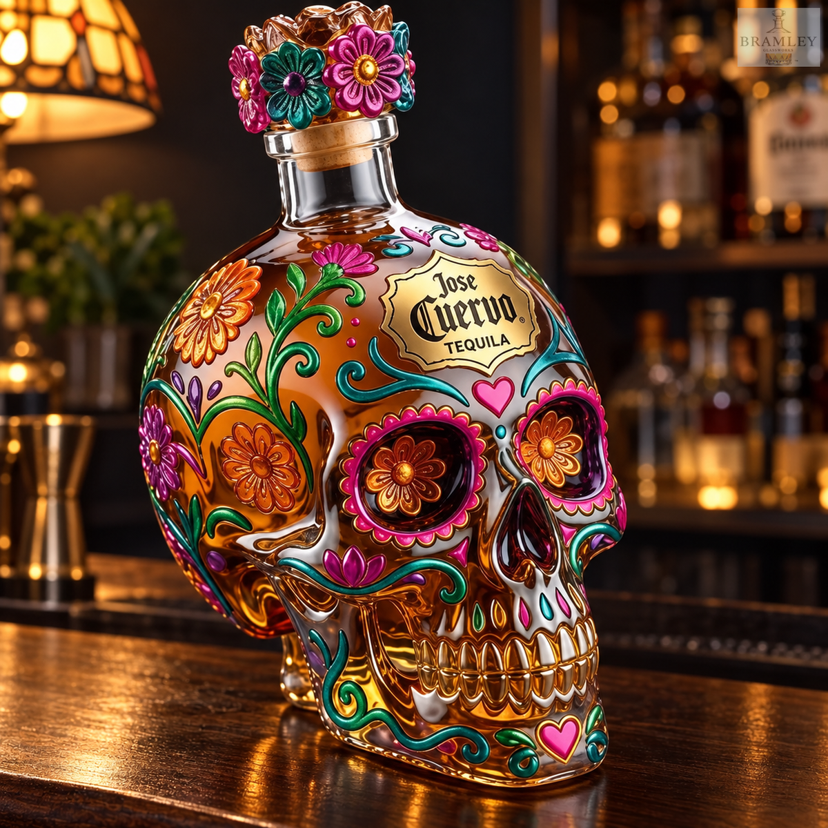Sugar Skull Whisky Decanter