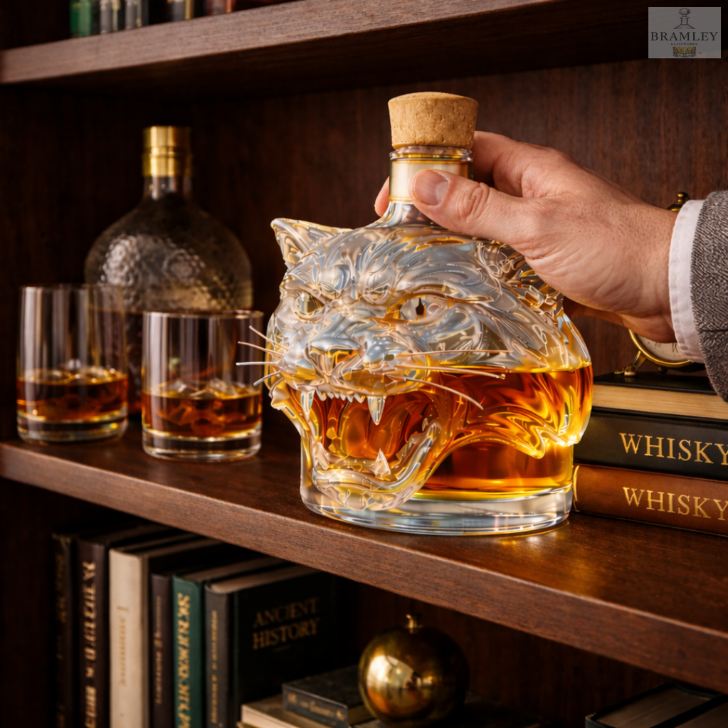 Tiger Head Whisky Decanter