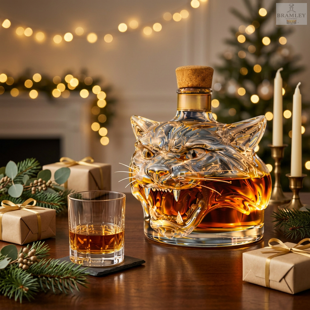 Tiger Head Whisky Decanter