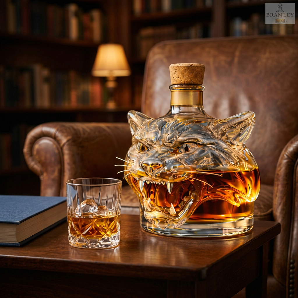 Tiger Head Whisky Decanter