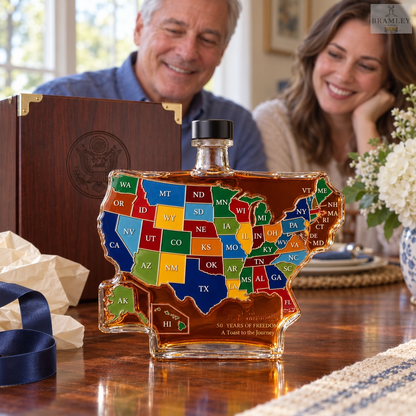 USA Map 250th Anniversary Whisky Decanter